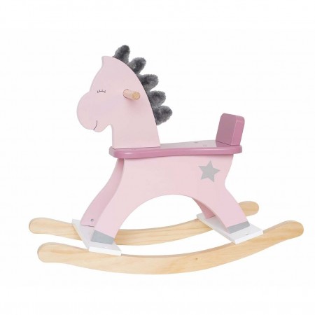 Wooden Rocking Horse pink