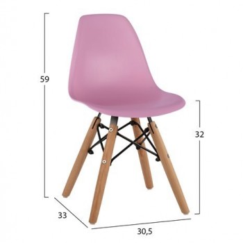 Καρέκλα TWIST KID ροζ 